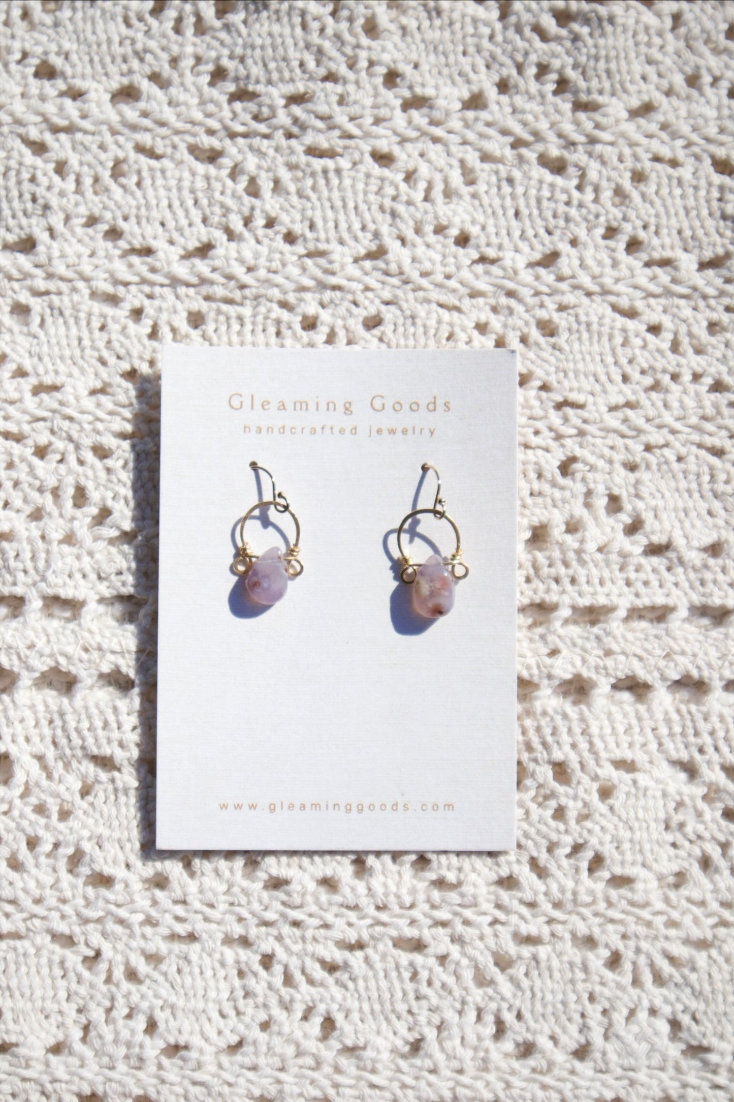 Gold Filled Delicate Tiffany Stone Hoops