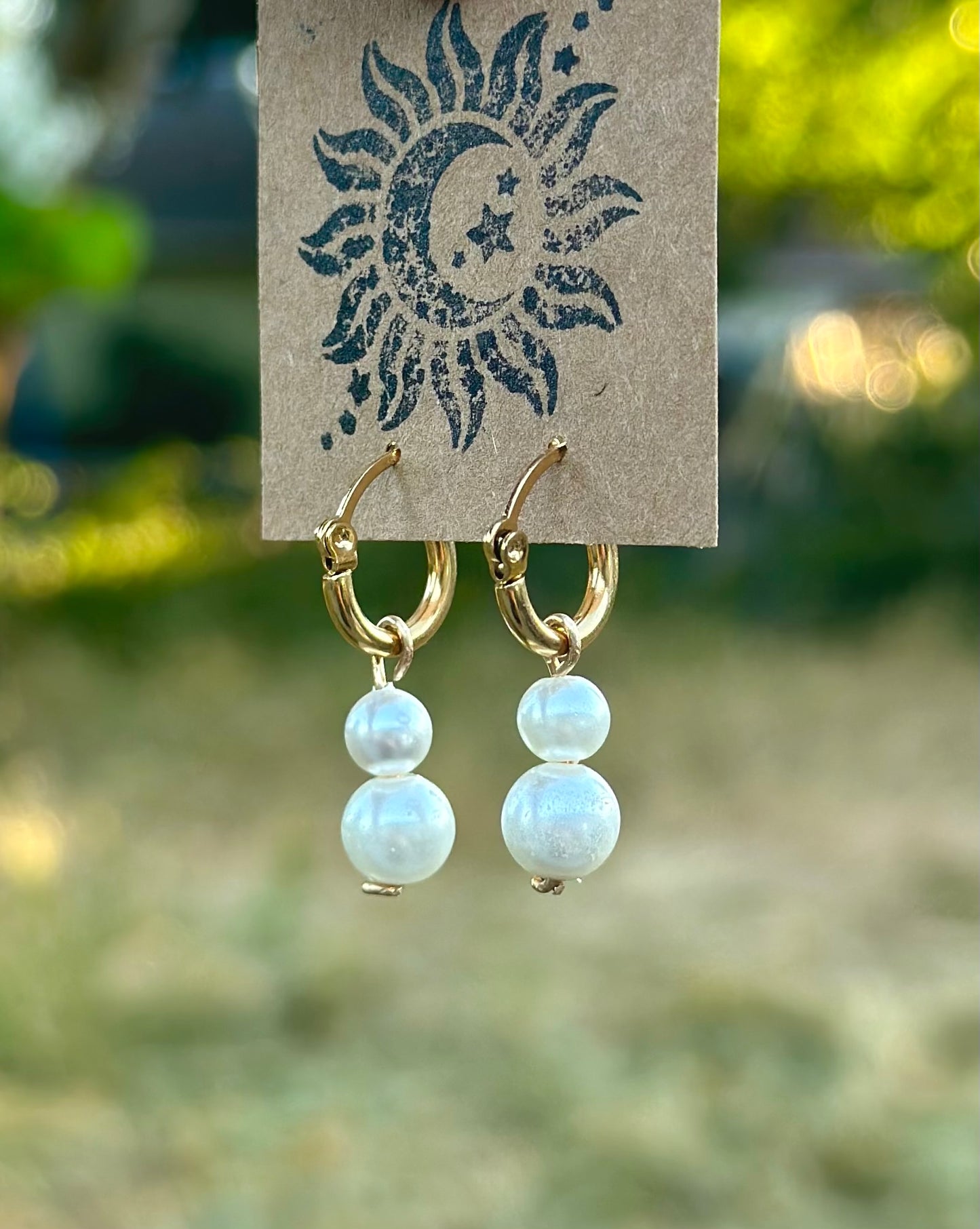 Ella Pearl Drop Dangles