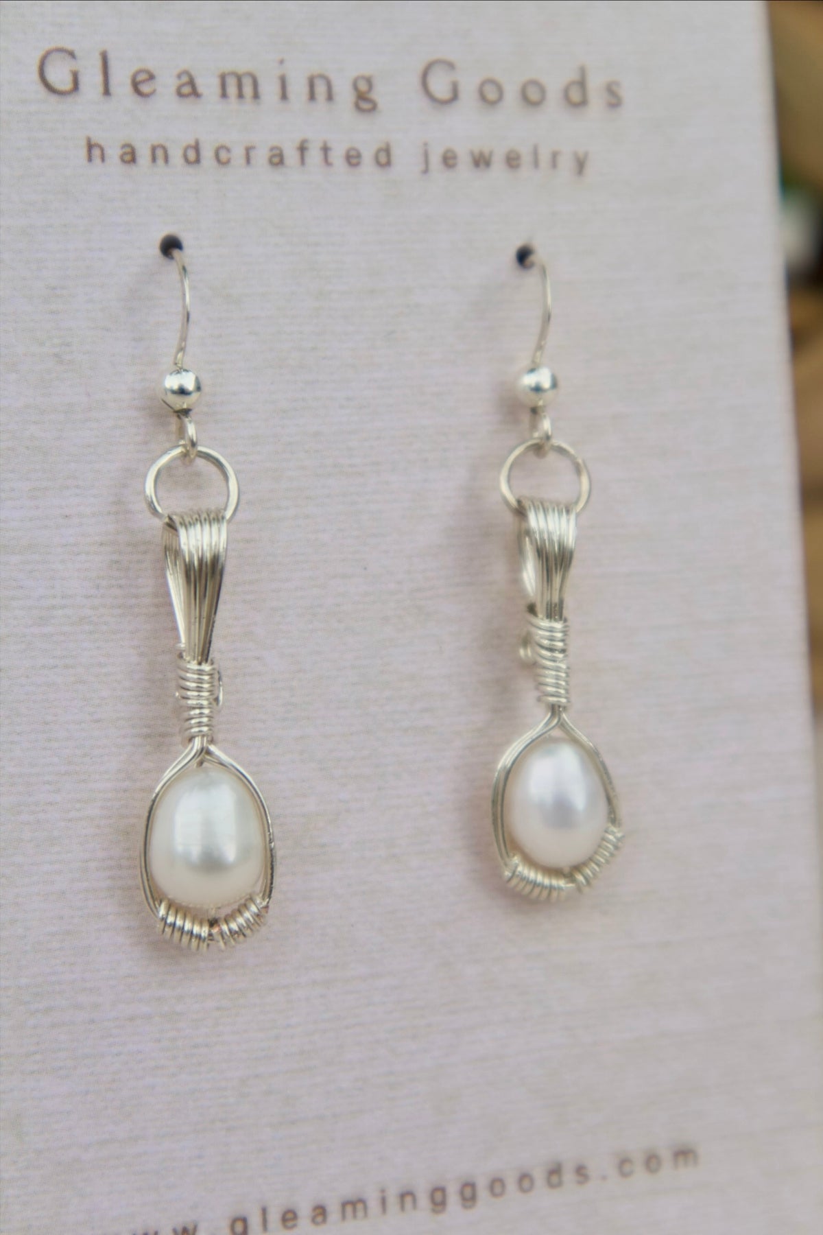 Simple Pearl Drop Earrings