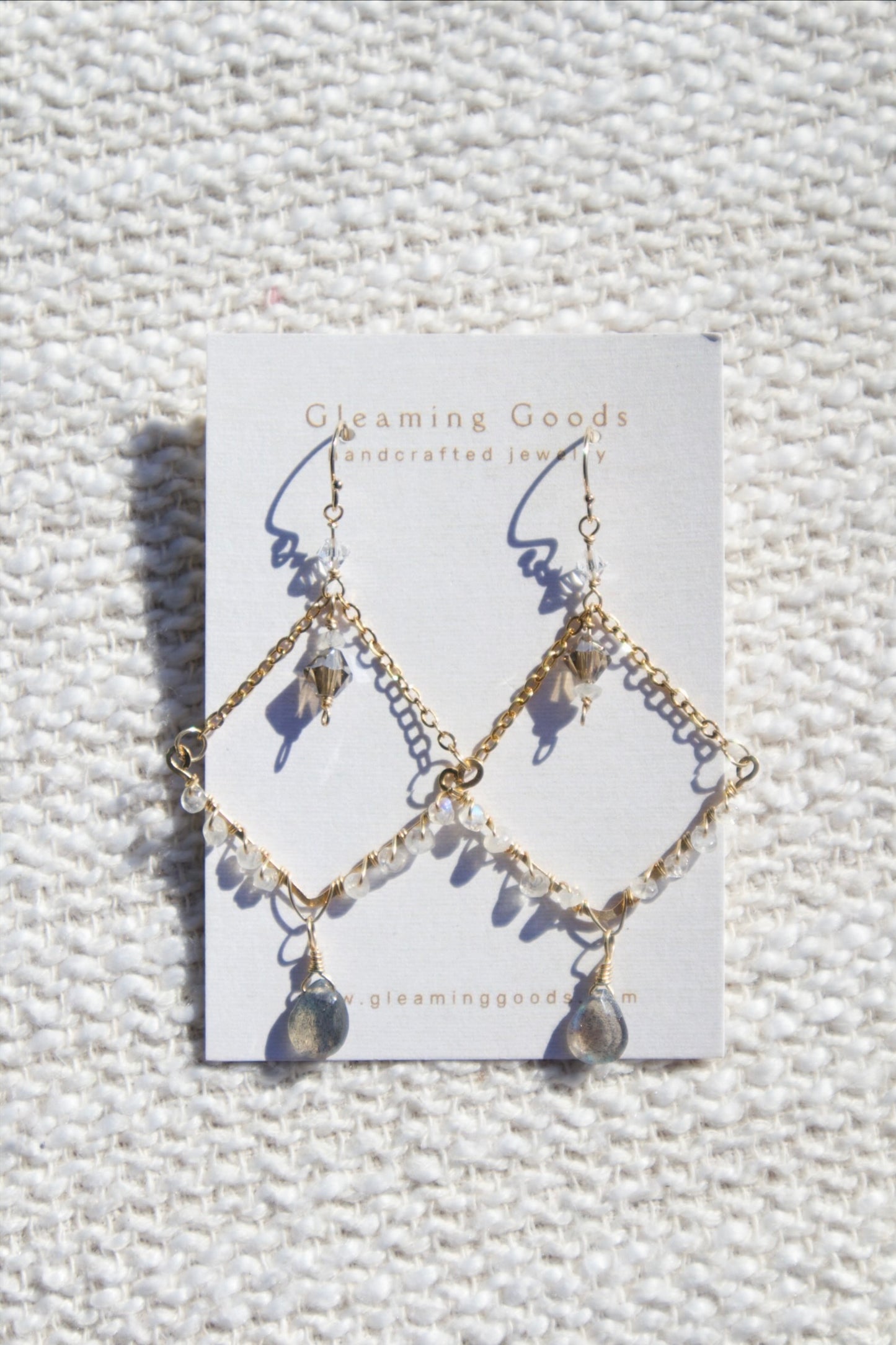 Gold Filled Moonlit Chandelier Earrings