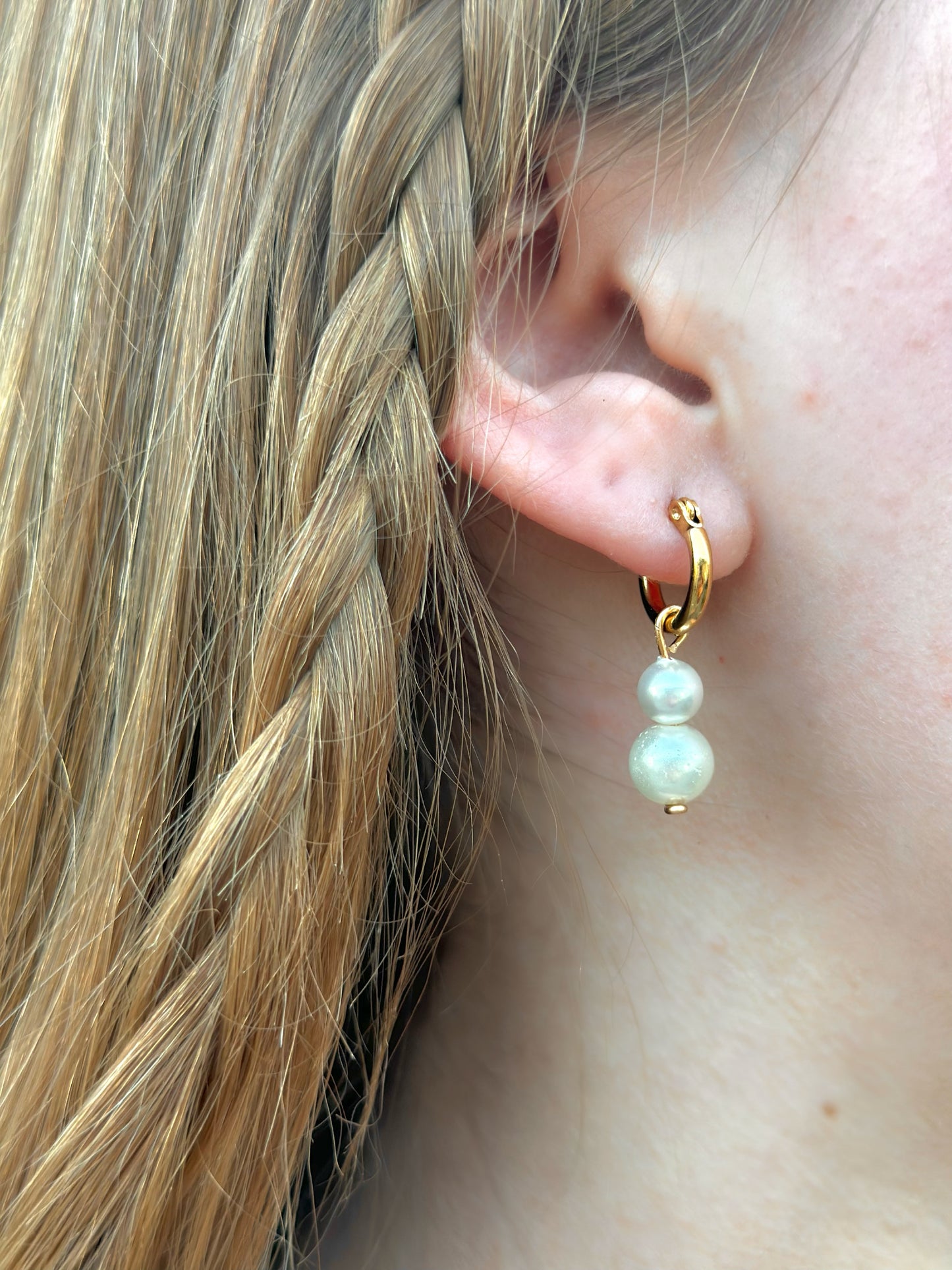 Ella Pearl Drop Dangles