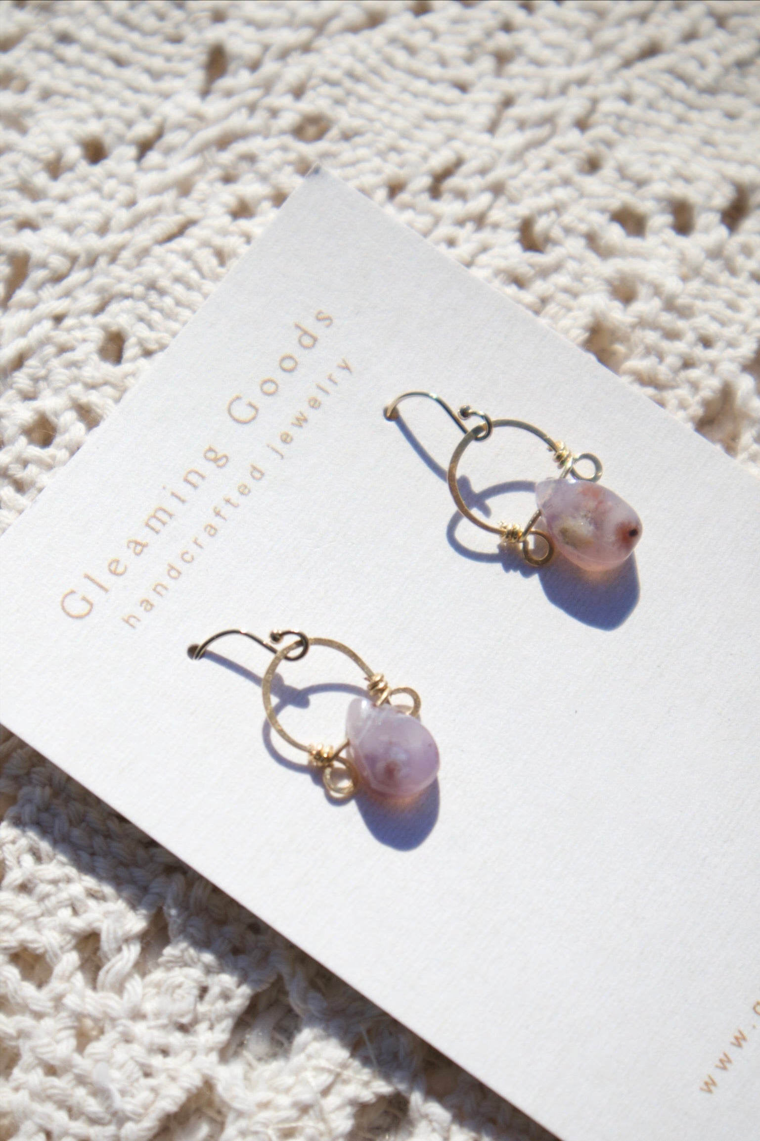 Gold Filled Delicate Tiffany Stone Hoops