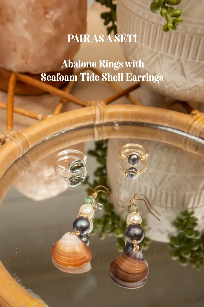 Abalone Bead Ring