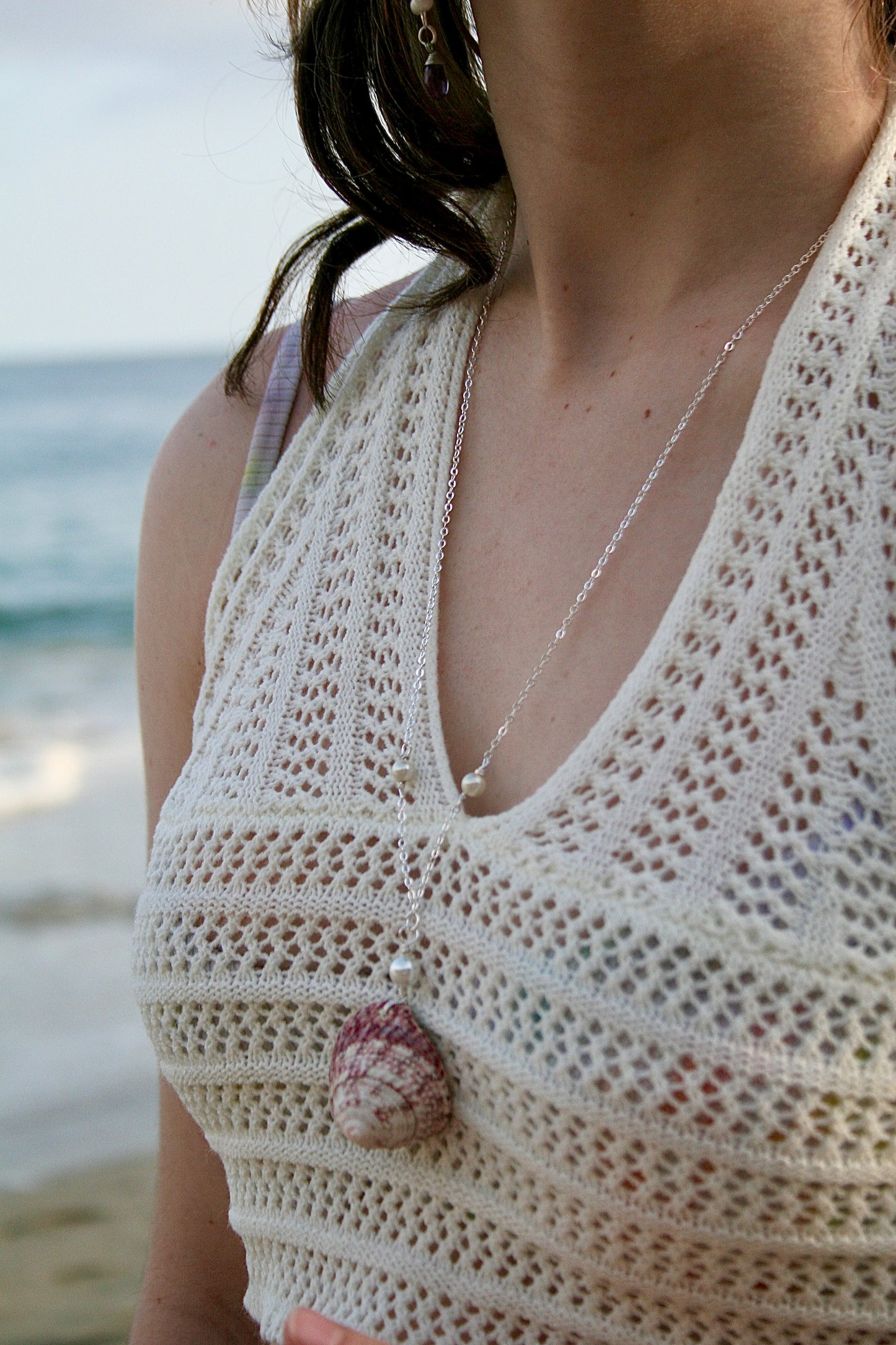 Shore Shell Pearl Necklace