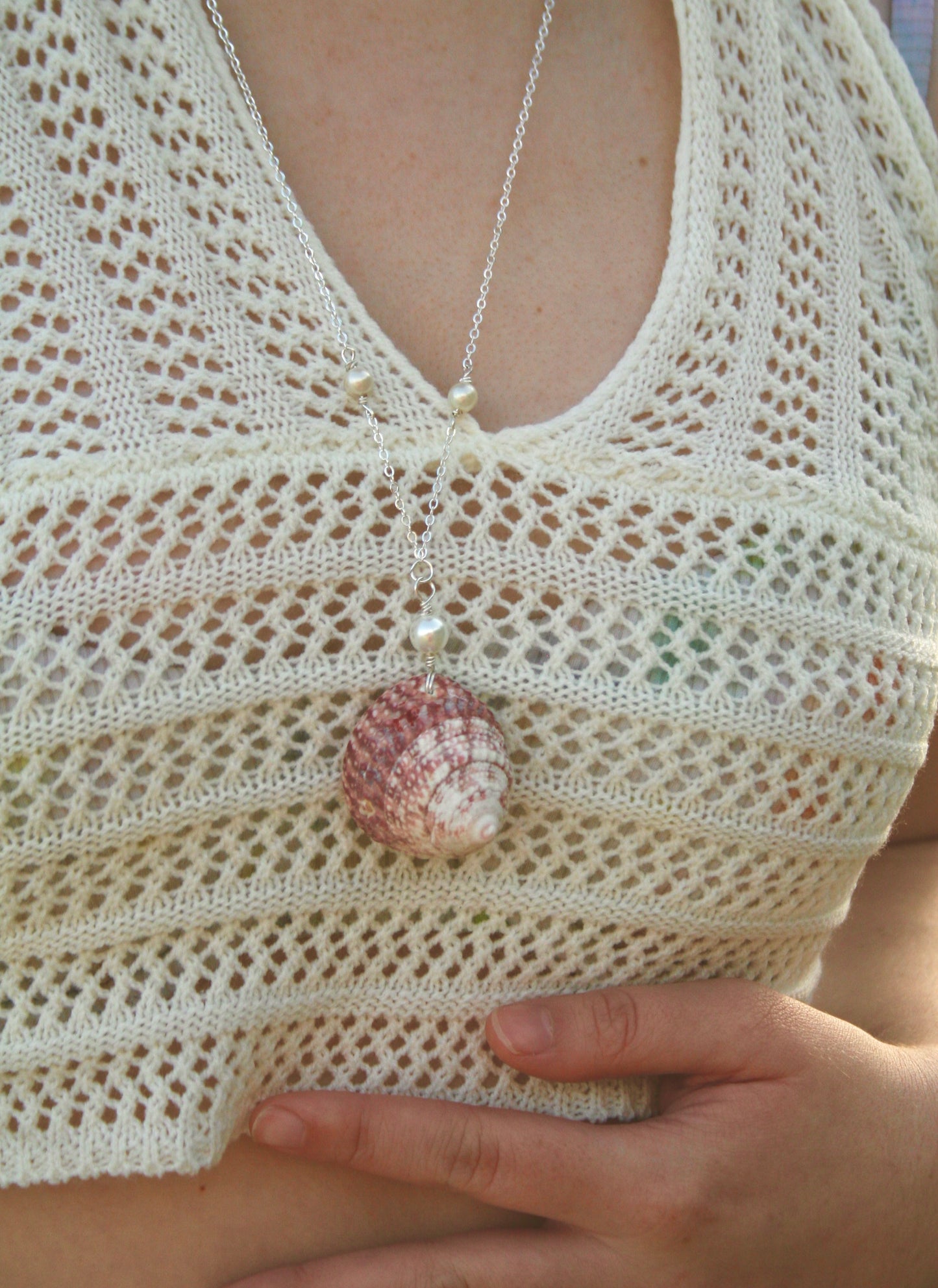 Shore Shell Pearl Necklace