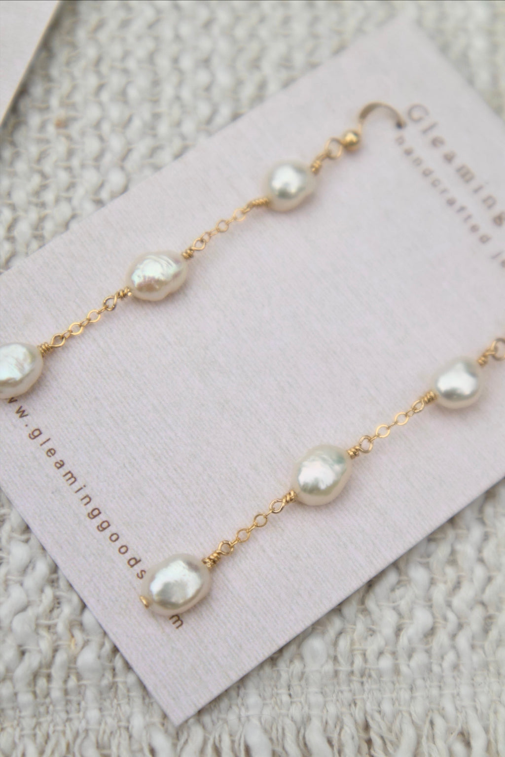 Freshwater Pearl Chain Dangles