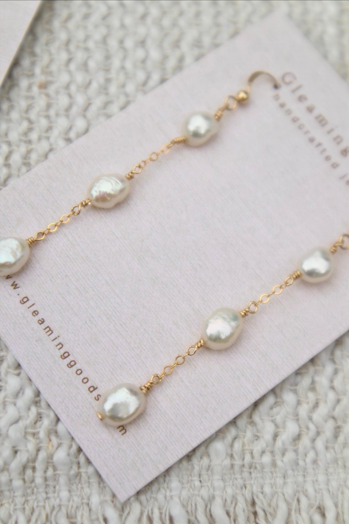 Freshwater Pearl Chain Dangles