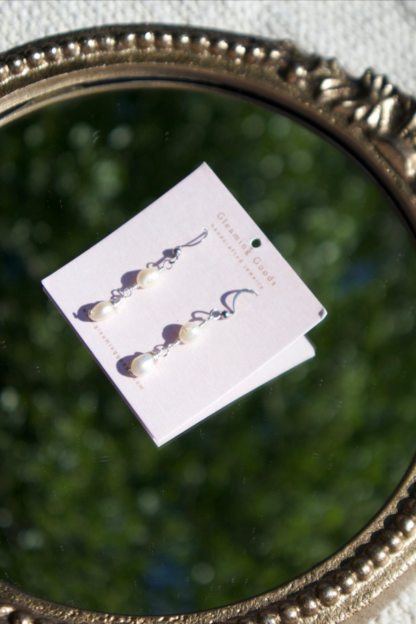 Dainty Freshwater Pearl Dangle Earrings