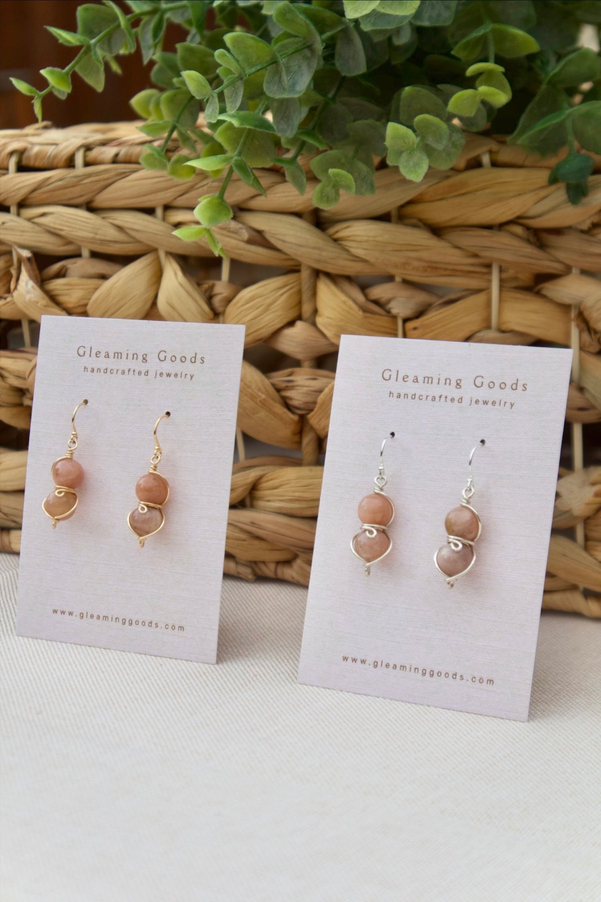 Sunstone Drop Dangles