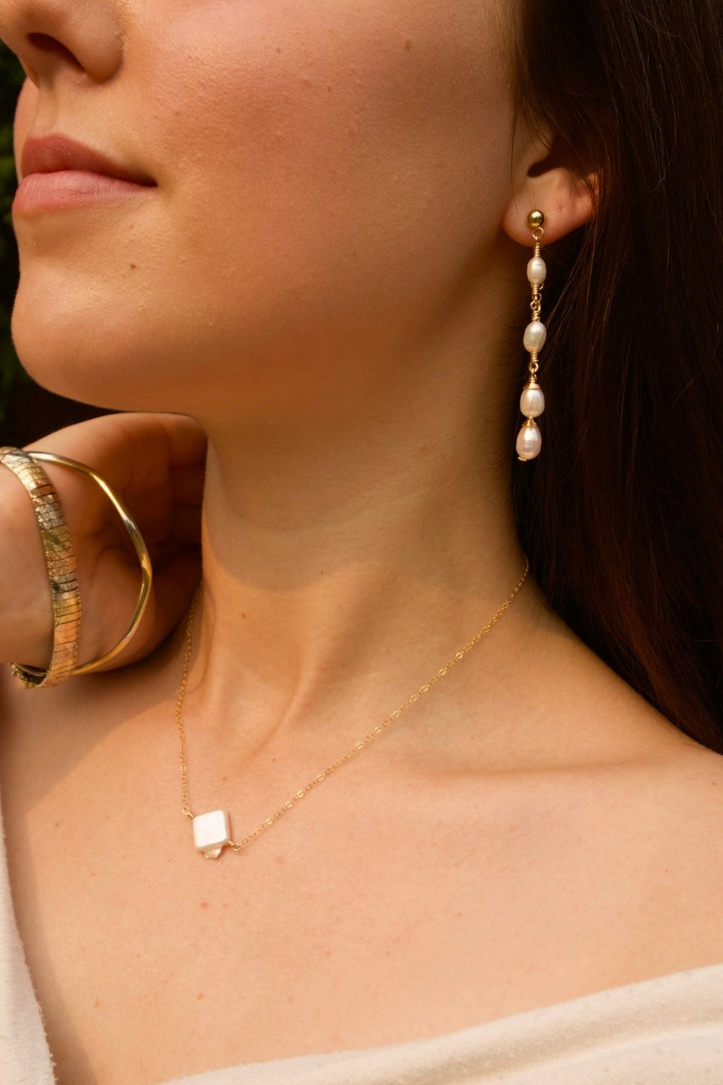 Dreamy Dainty Freshwater Pearl Studs