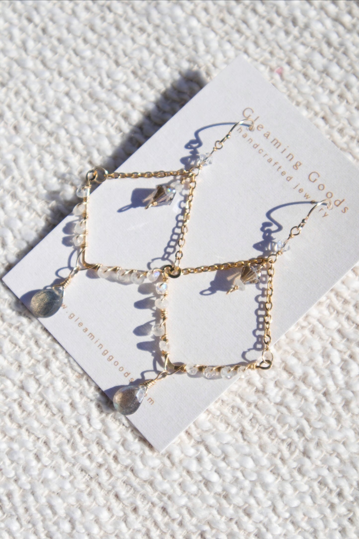 Gold Filled Moonlit Chandelier Earrings