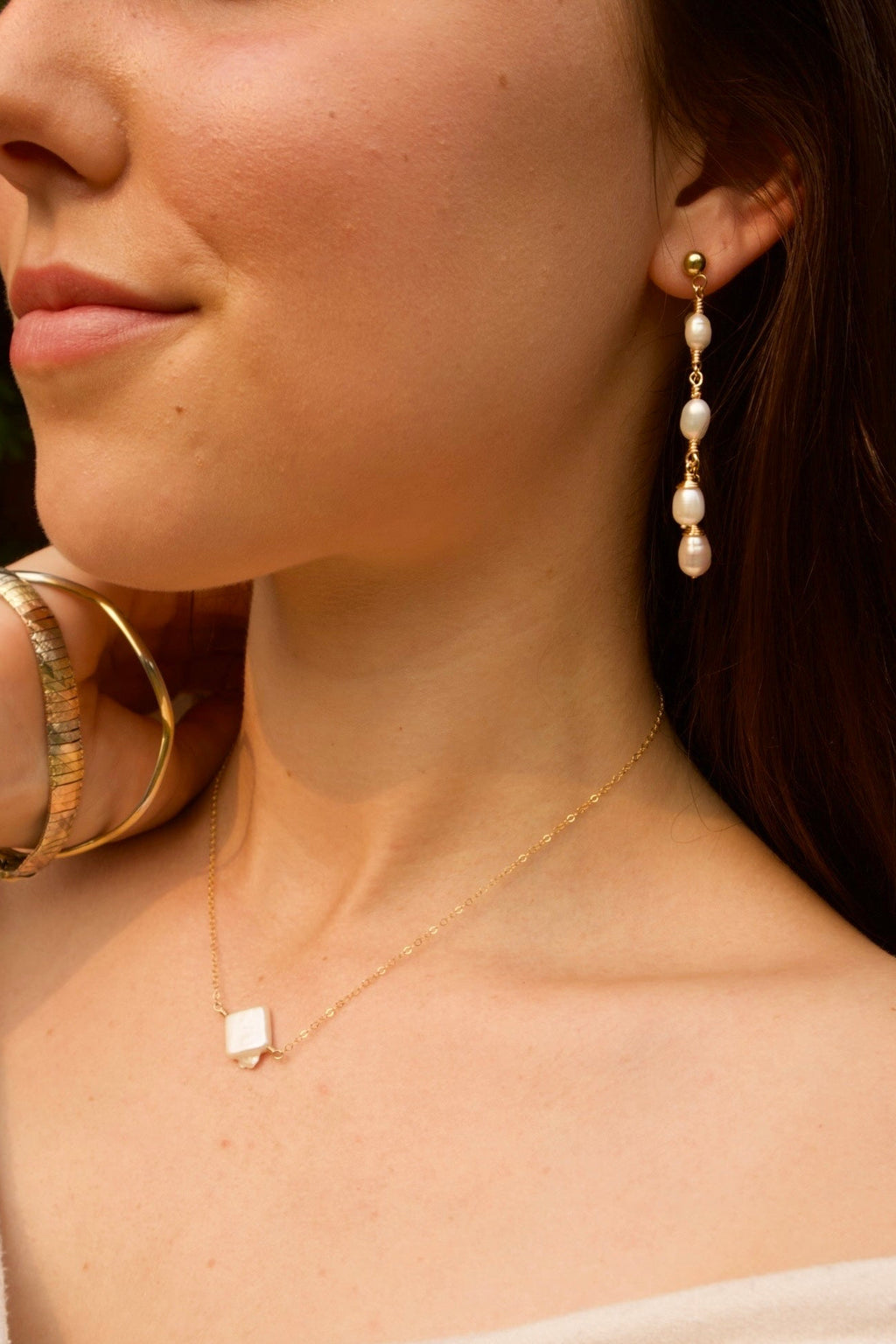Dreamy Dainty Freshwater Pearl Studs