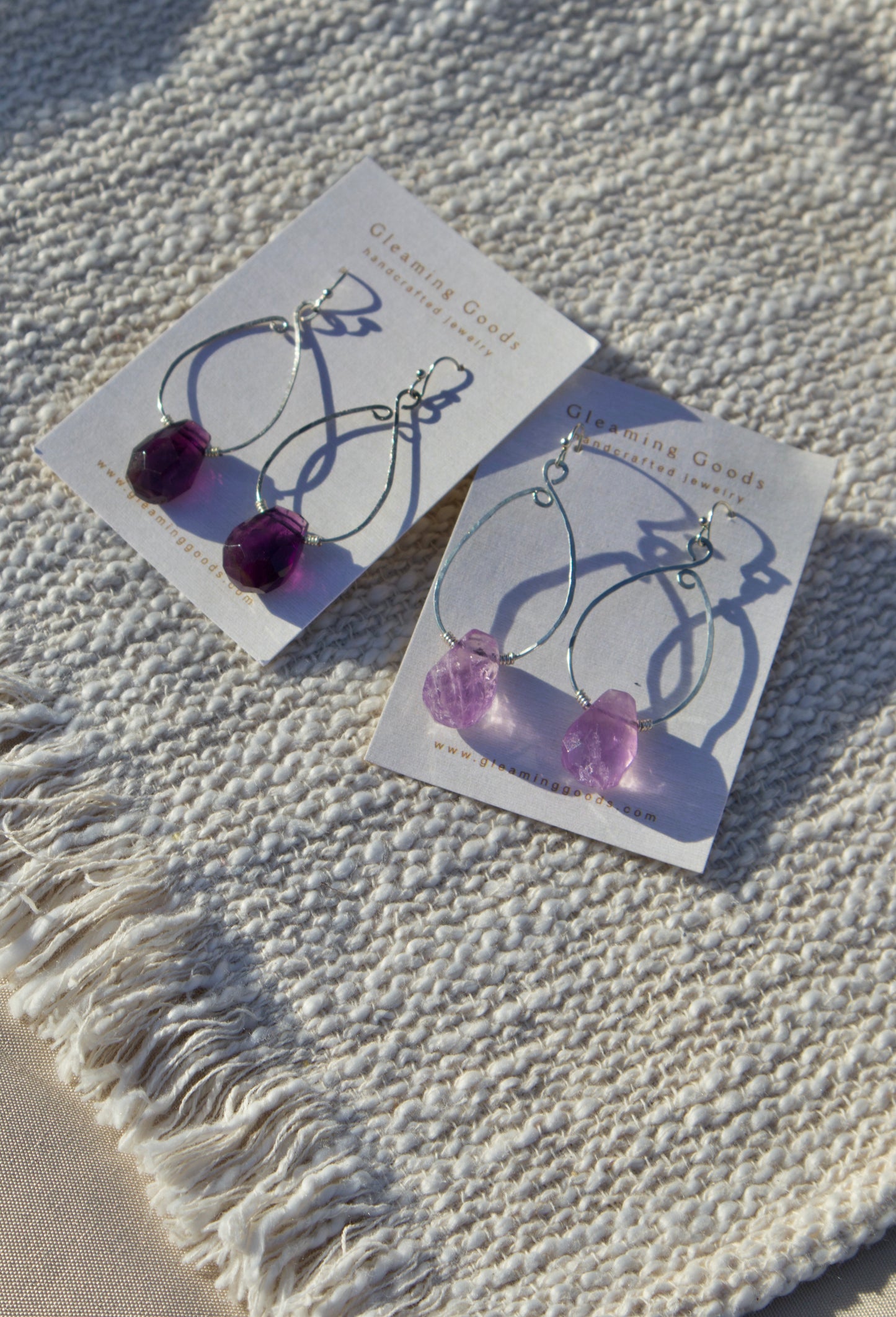 Dreamy Amethyst Teardrop Dangles