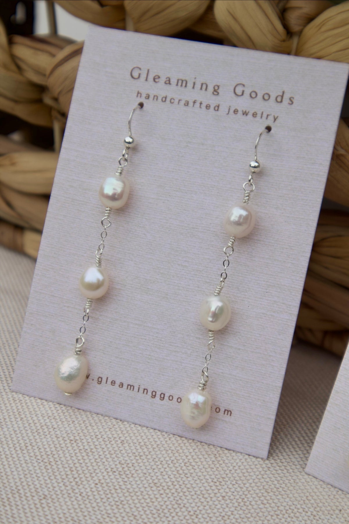 Freshwater Pearl Chain Dangles