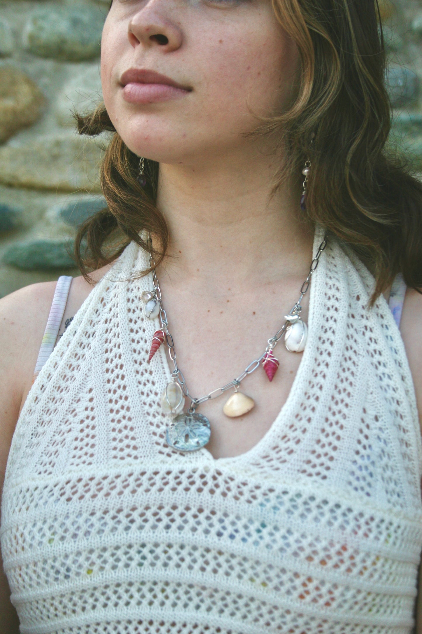 Coastal Sand Dollar Charm Necklace