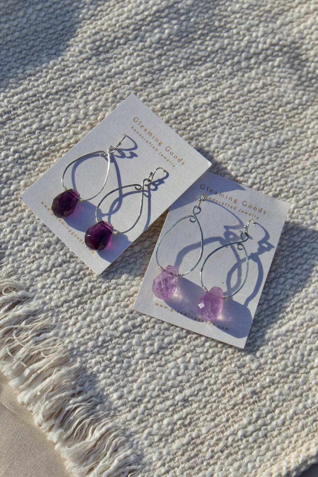 Dreamy Amethyst Teardrop Dangles