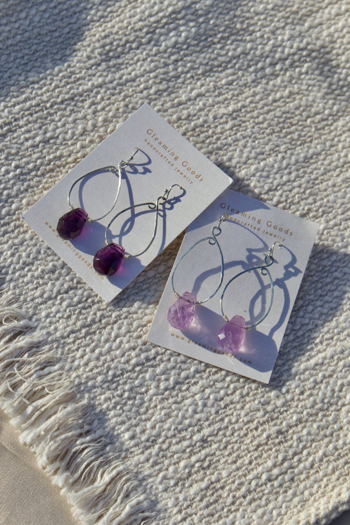 Dreamy Amethyst Teardrop Dangles