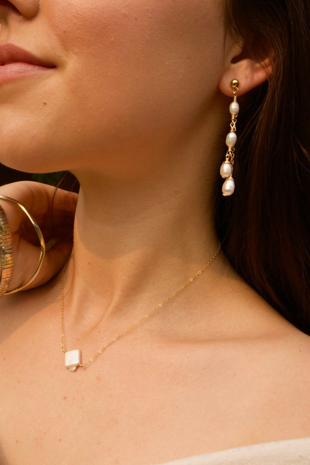 Dreamy Dainty Freshwater Pearl Studs