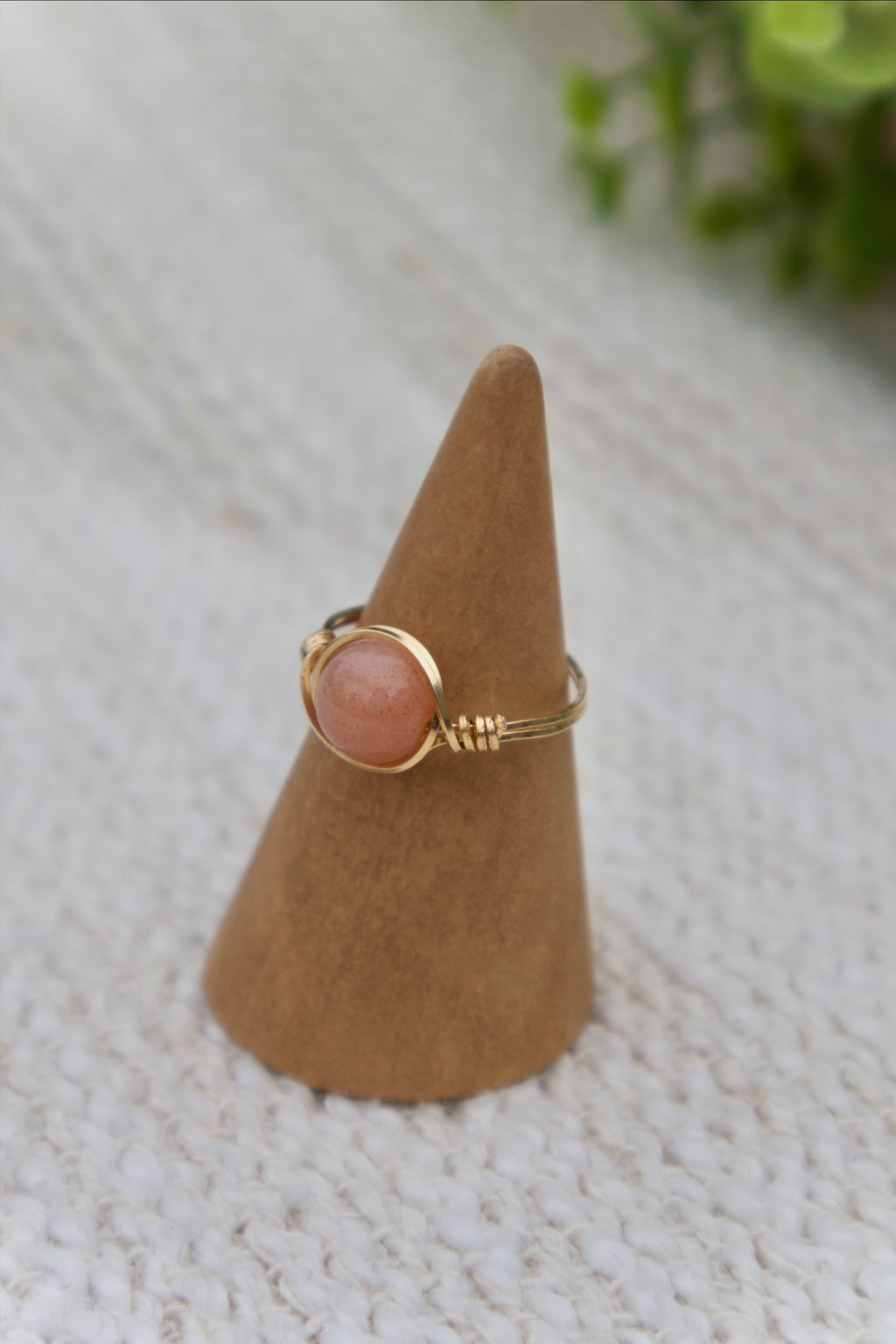 Sunstone Gemstone Ring