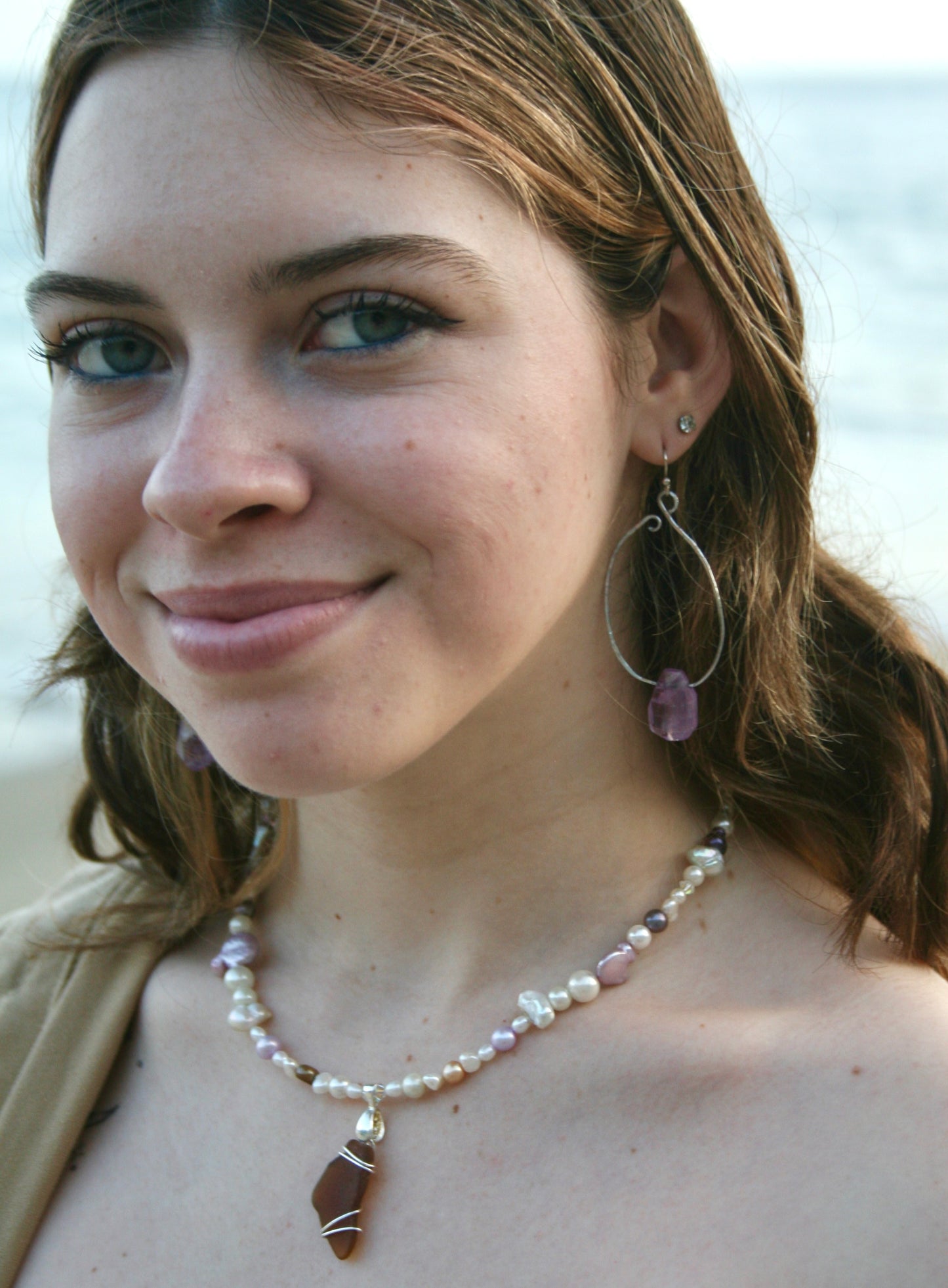 Dreamy Amethyst Teardrop Dangles