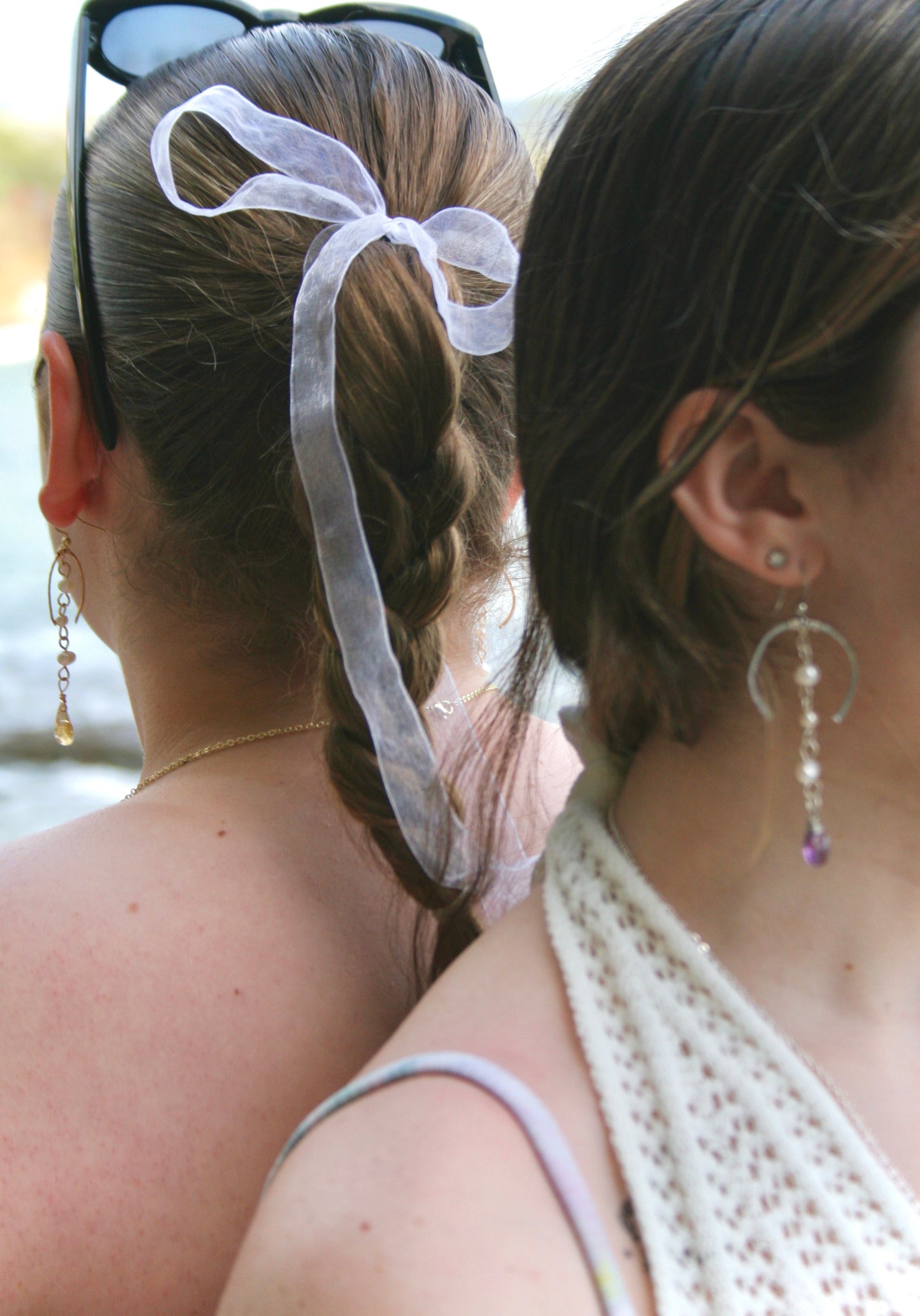 Wishbone Citrine Gem Earrings