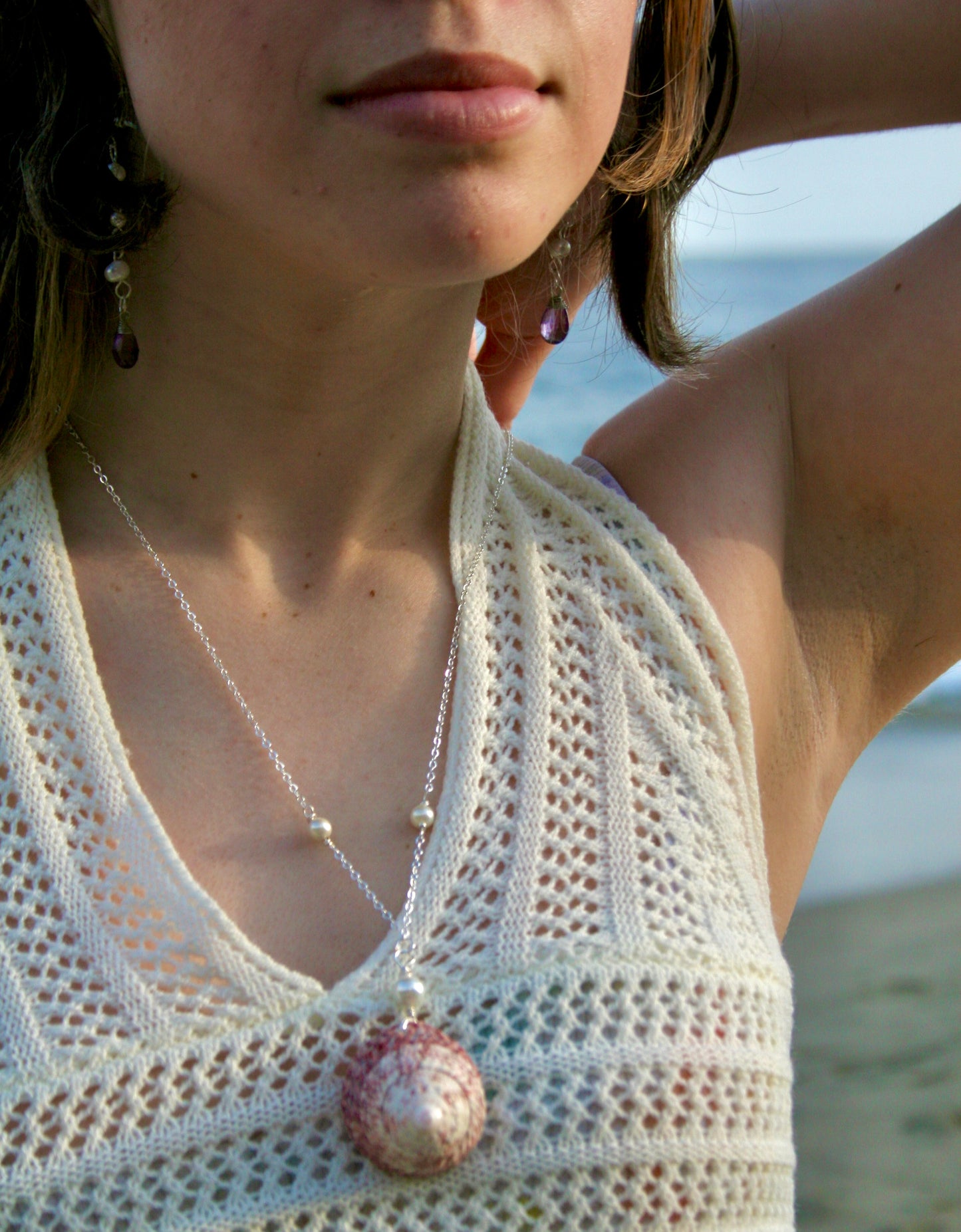 Shore Shell Pearl Necklace