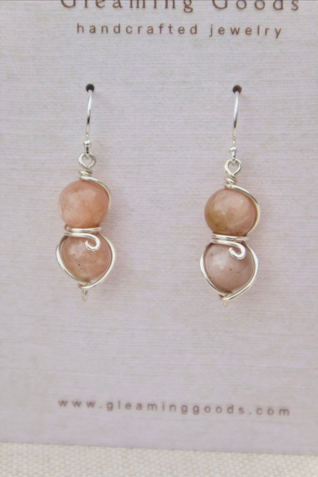 Sunstone Drop Dangles
