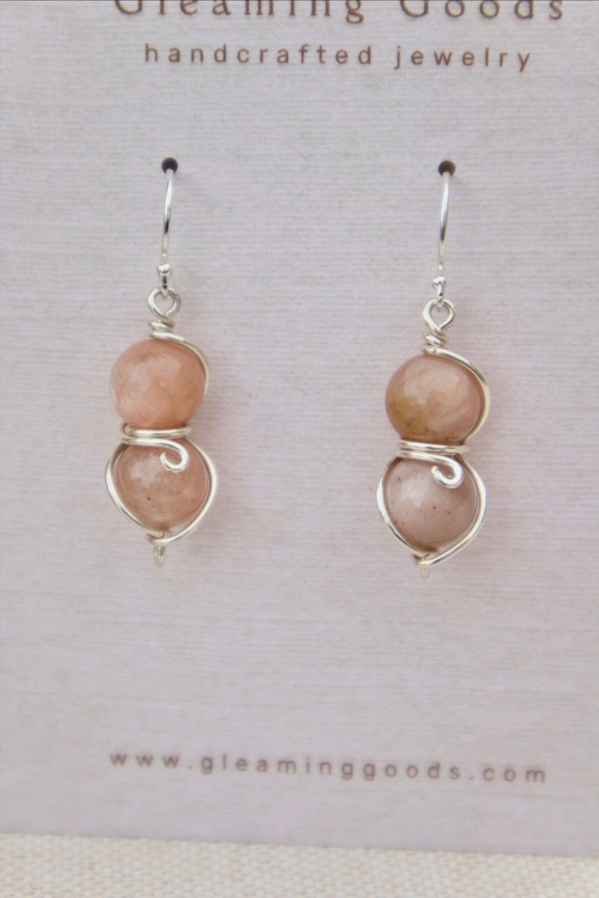 Sunstone Drop Dangles