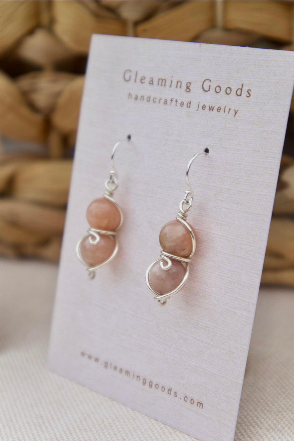 Sunstone Drop Dangles