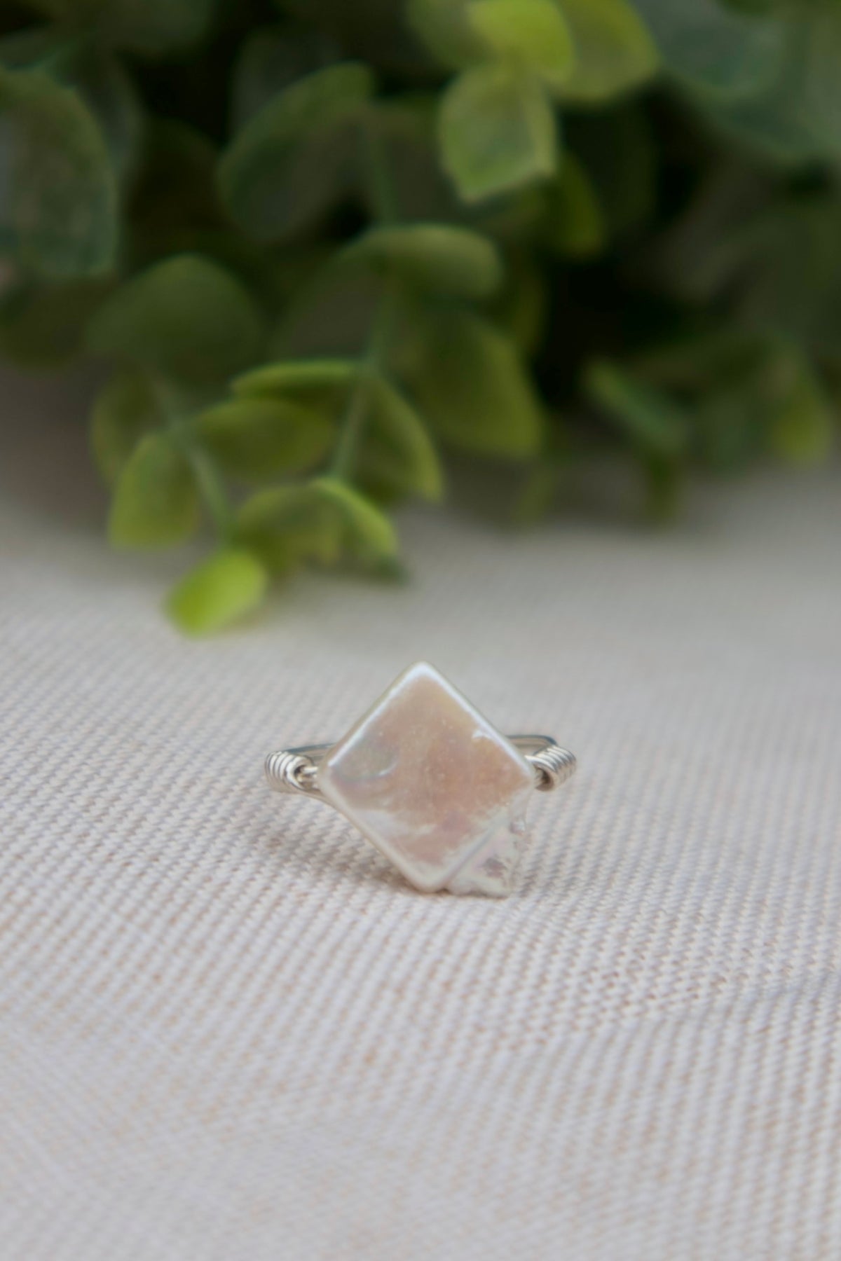 Diamond Freshwater Pearl Ring