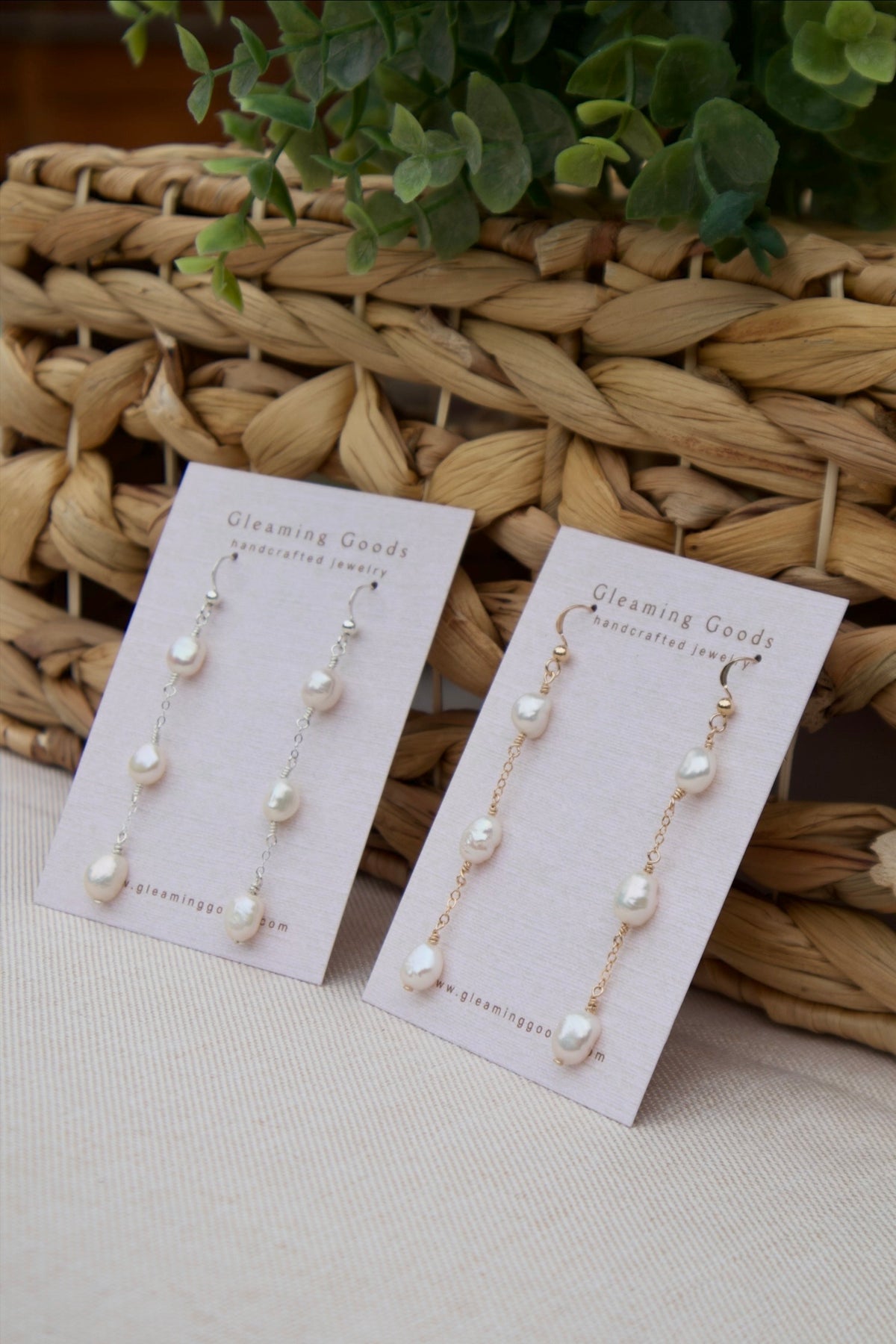 Freshwater Pearl Chain Dangles