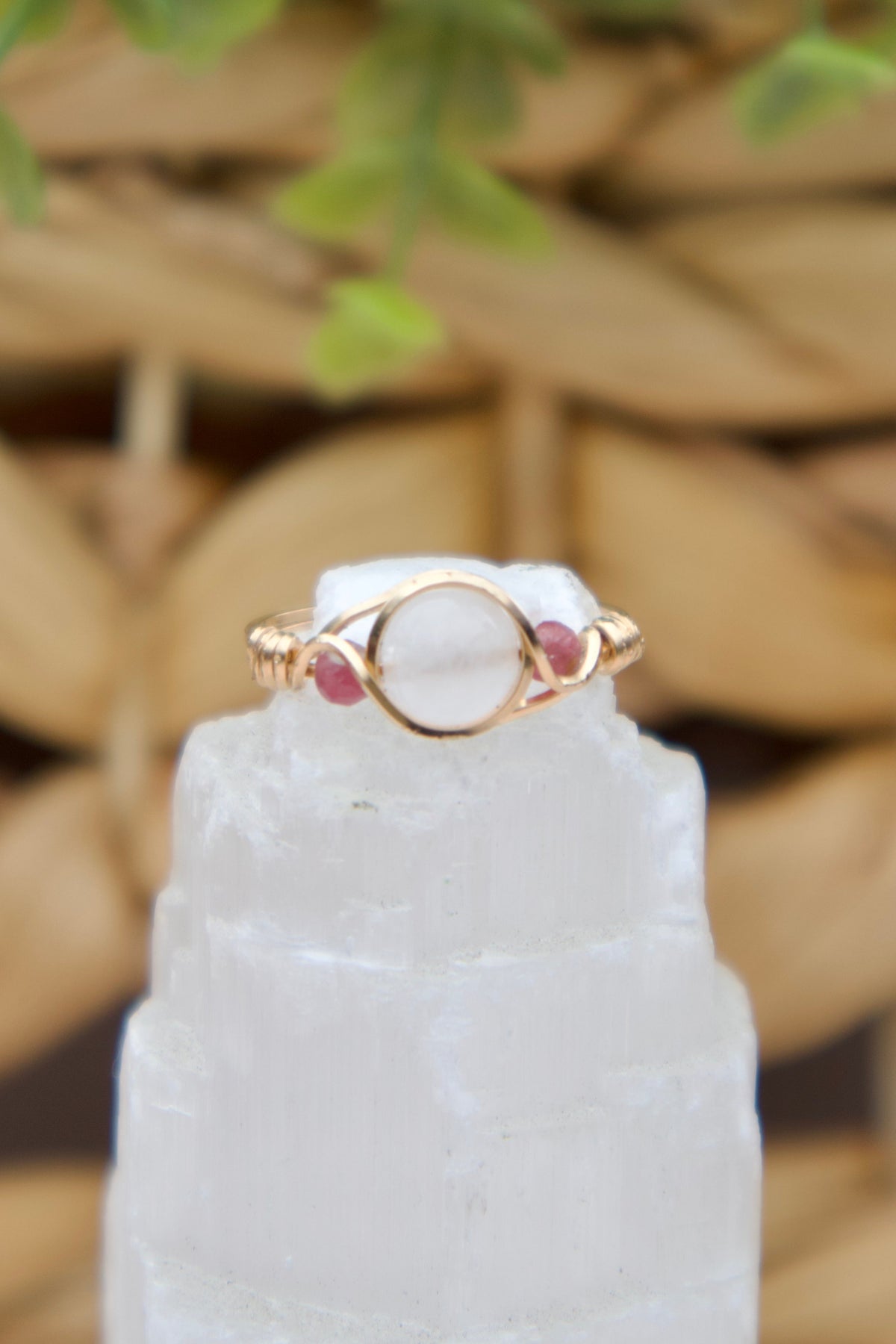 Quartz Tourmaline Ring