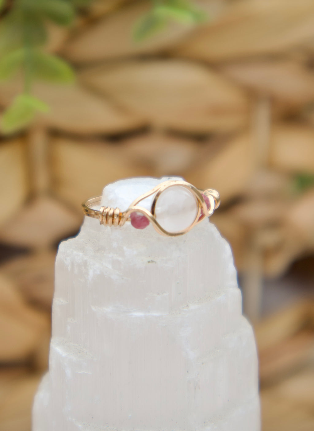 Quartz Tourmaline Ring