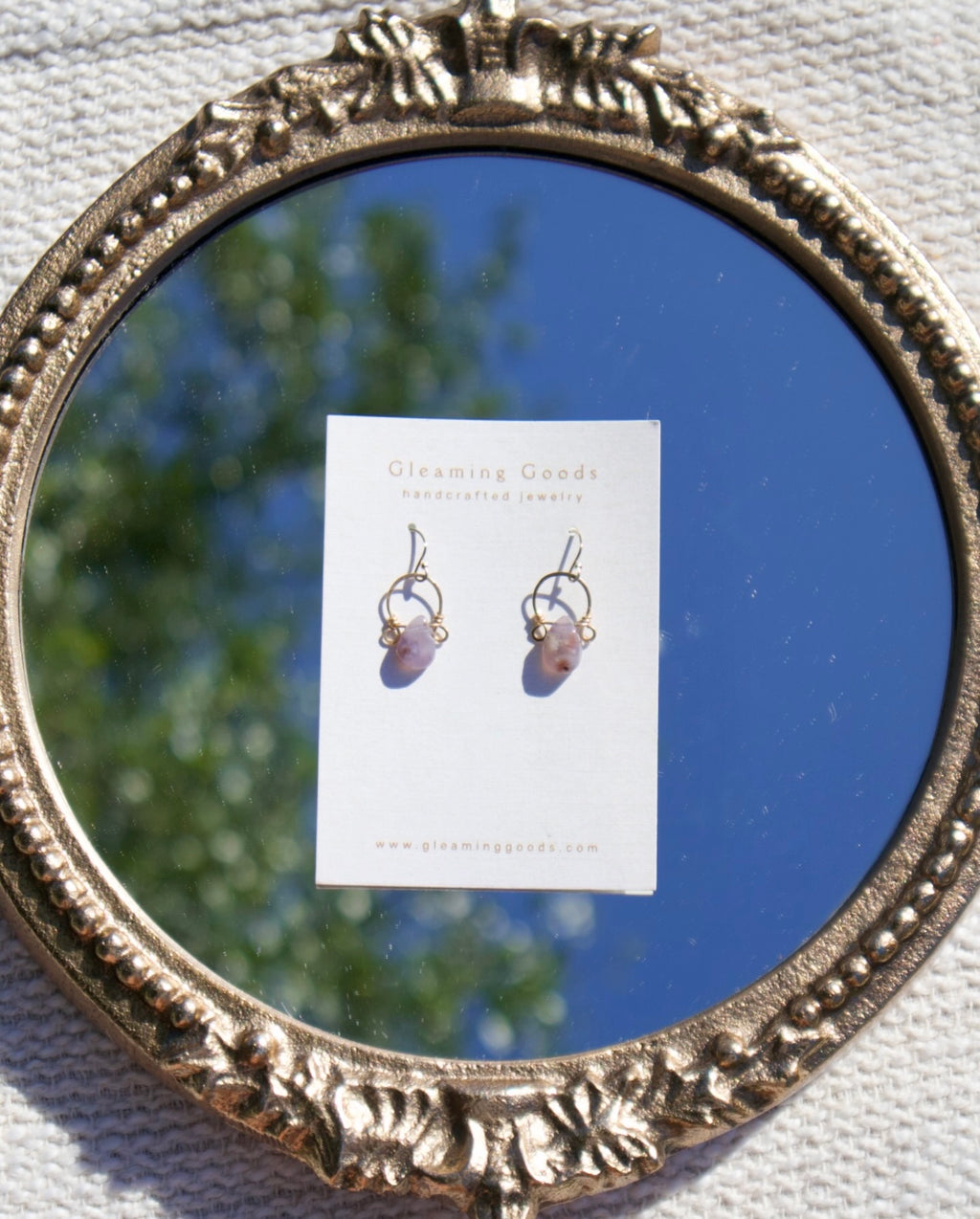 Gold Filled Delicate Tiffany Stone Hoops
