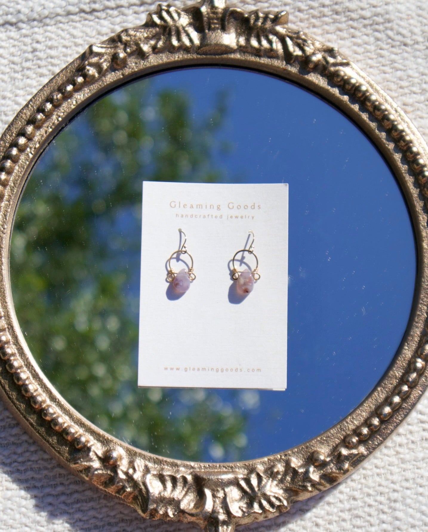 Gold Filled Delicate Tiffany Stone Hoops