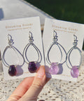 Dreamy Amethyst Teardrop Dangles