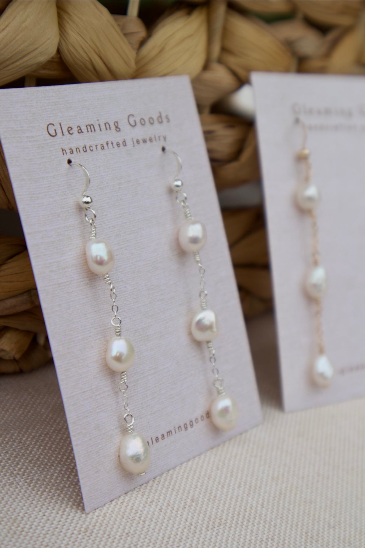Freshwater Pearl Chain Dangles