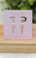 Gold Filled Pearl Tassel Chain Earrings