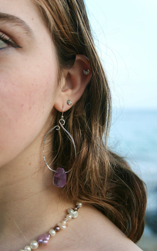 Dreamy Amethyst Teardrop Dangles