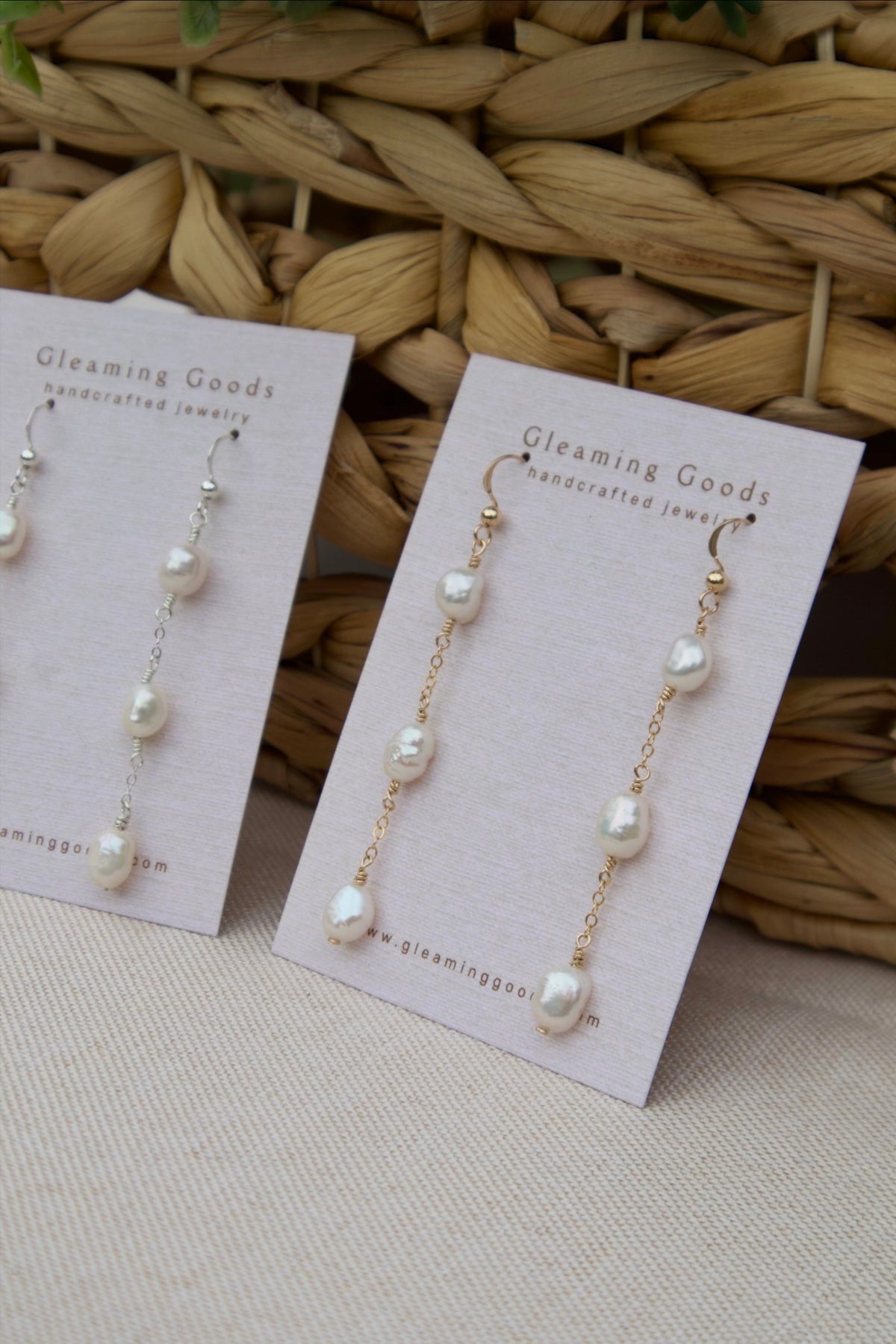 Freshwater Pearl Chain Dangles