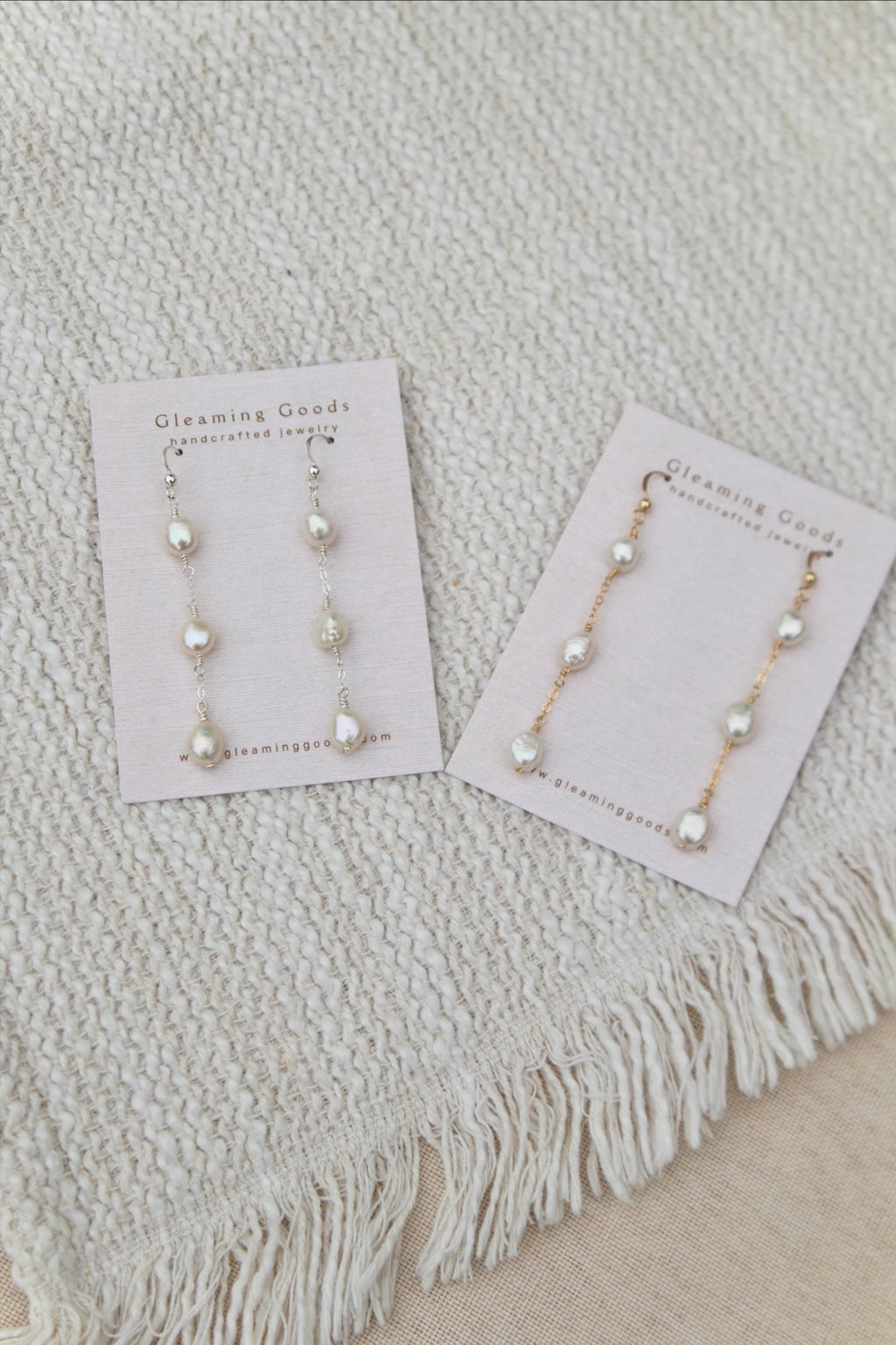 Freshwater Pearl Chain Dangles
