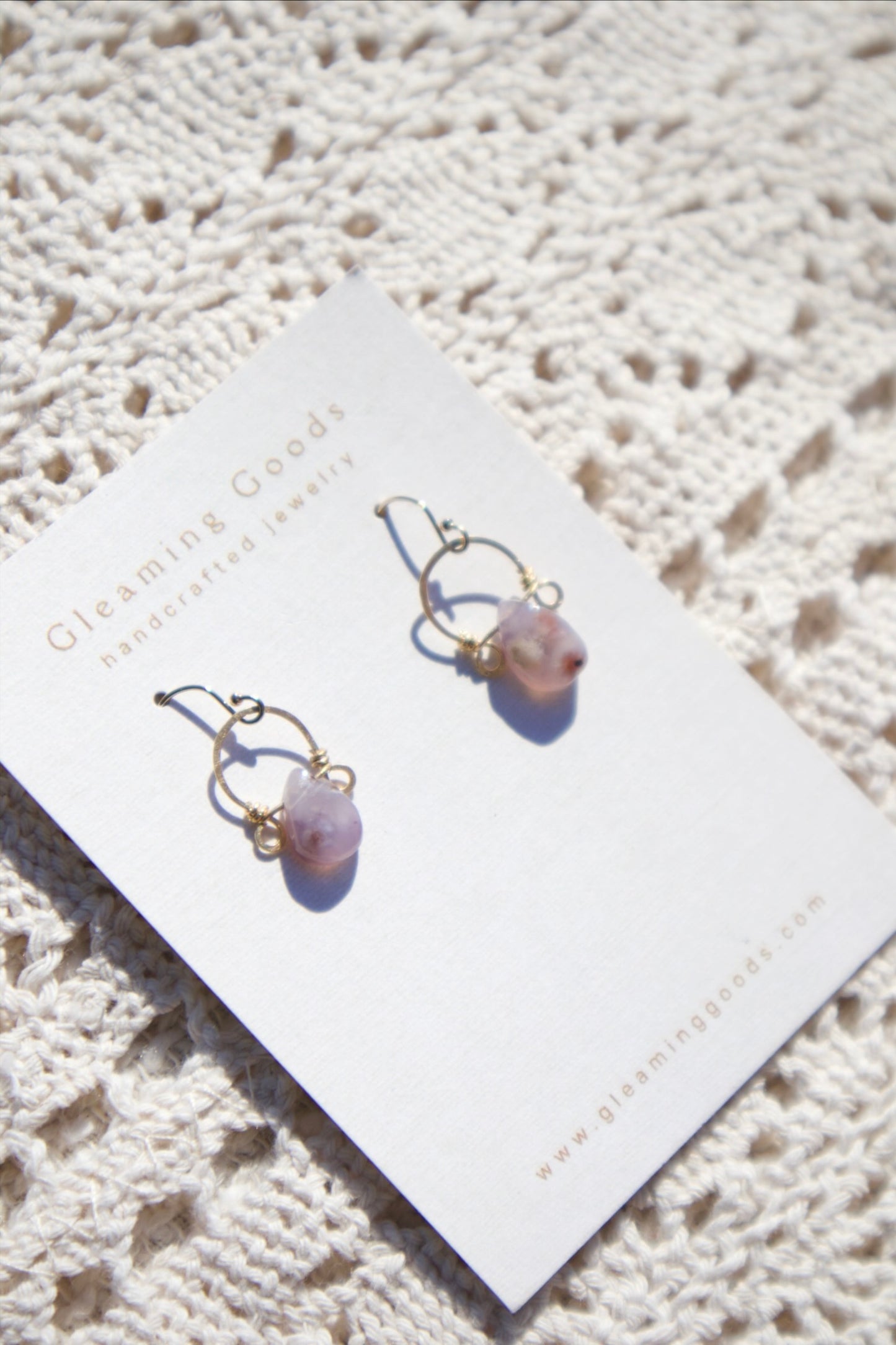 Gold Filled Delicate Tiffany Stone Hoops