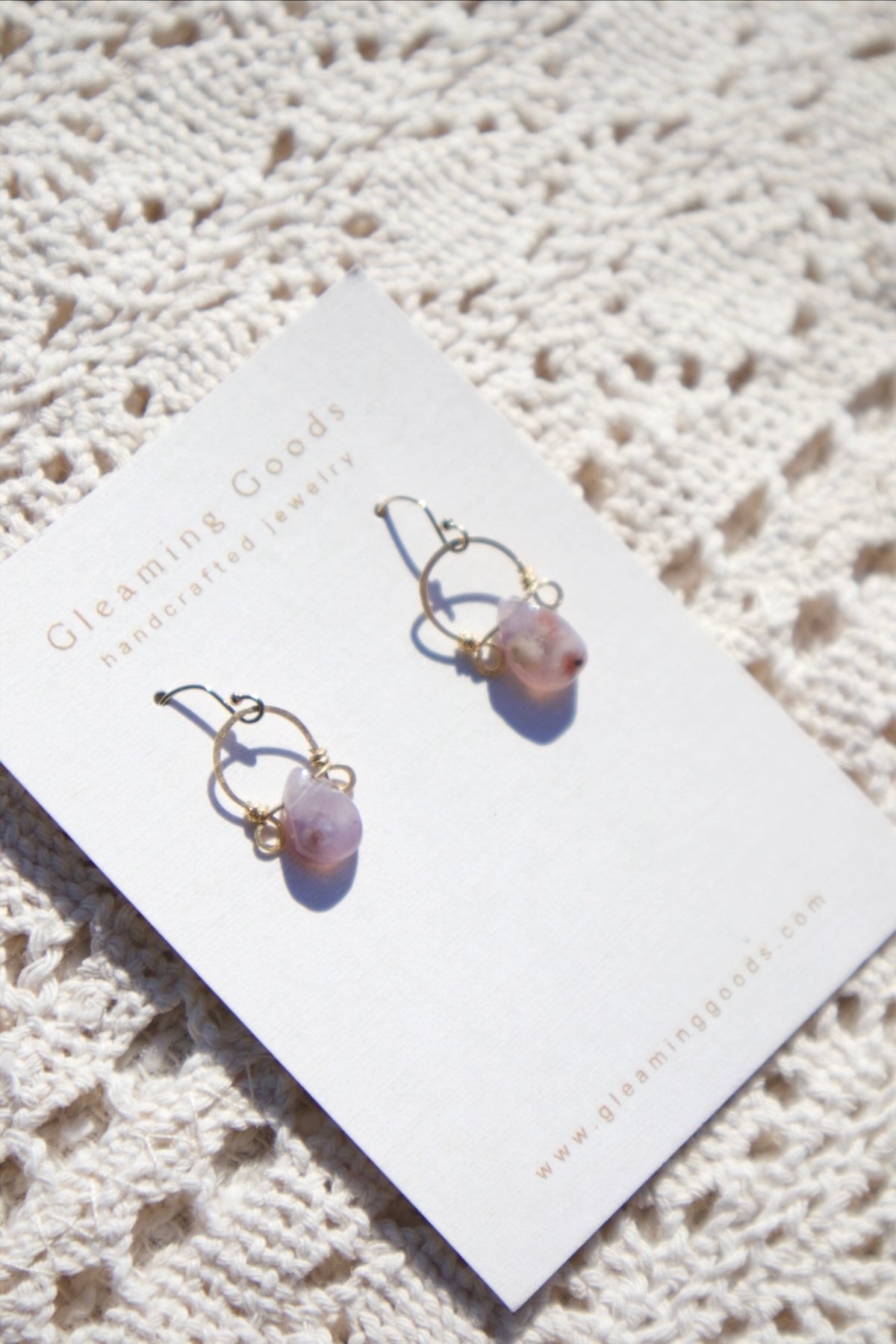 Gold Filled Delicate Tiffany Stone Hoops