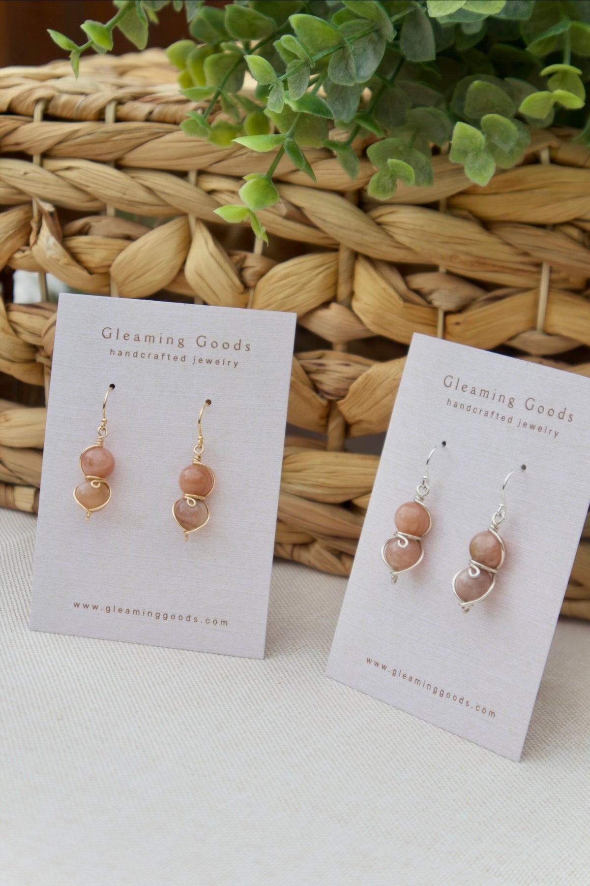 Sunstone Drop Dangles