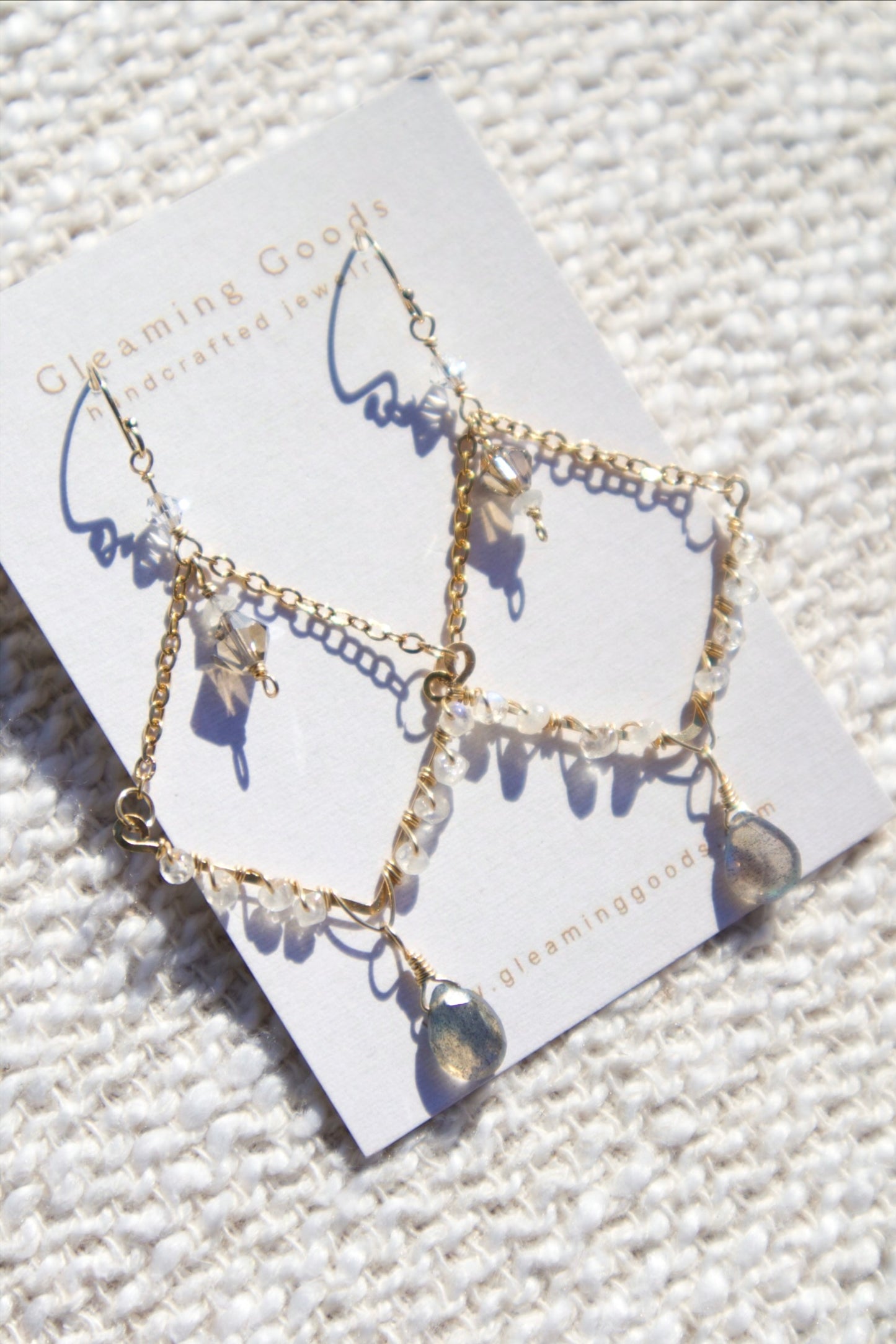 Gold Filled Moonlit Chandelier Earrings