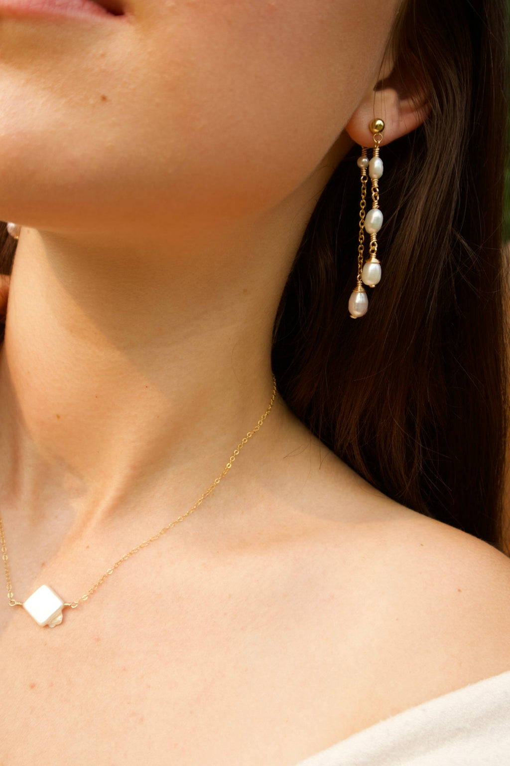 Dreamy Dainty Freshwater Pearl Studs