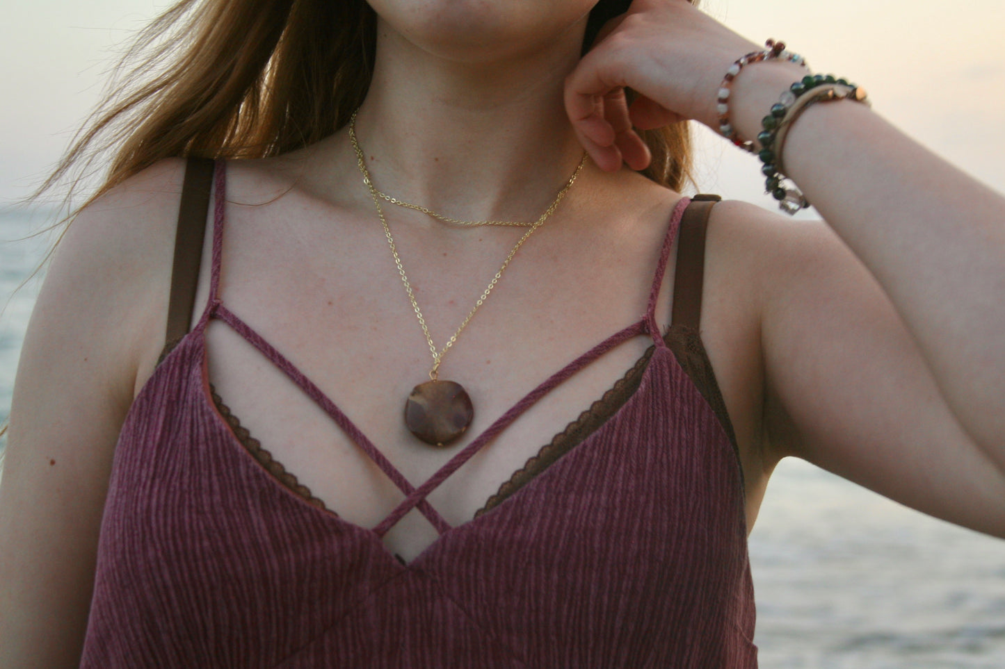 Bianca Mookaite Layered Necklace