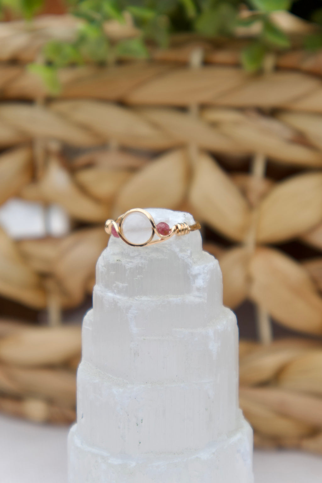 Quartz Tourmaline Ring