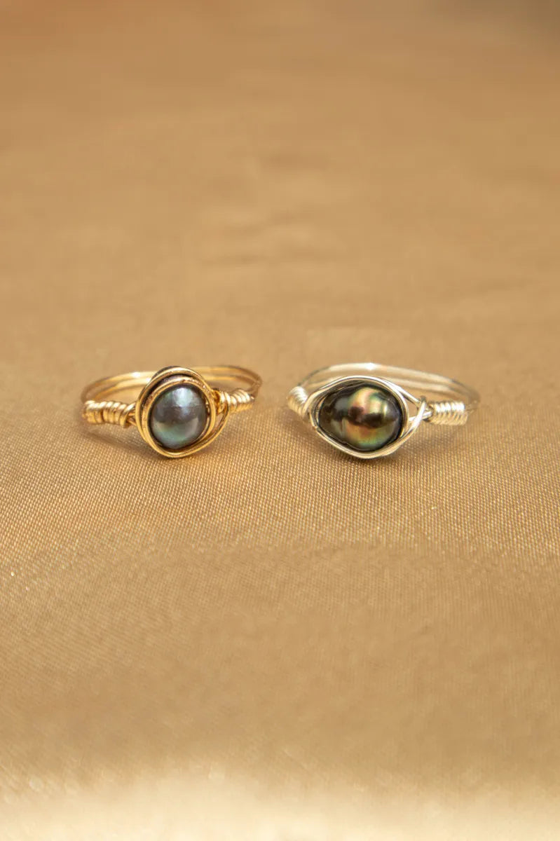 Abalone Bead Ring