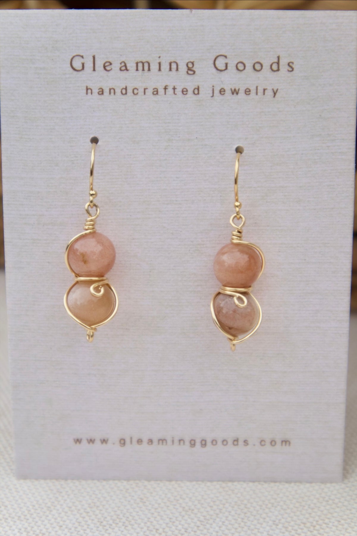 Sunstone Drop Dangles